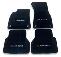 Luxury Carpet Car Floor Mats Compatible With AUDI Models | Fits A1, A2, A3, A4, A5, A6, A7, A8, Q2, Q3, Q4 e-tron, Q5, Q6 e-tron, Q7, Q8, Q8 e-tron, e-tron GT, TT, R8, Allroad, S, RS models | Black Edging