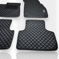 AUDİ Leather Premium Luxury Car Floor Mat Set Black