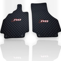 AUDİ R8 Leather Premium Luxury Car Floor Mat Set Black