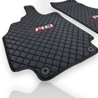 AUDİ R8 Leather Premium Luxury Car Floor Mat Set Black