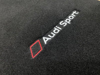 Luxury Carpet Car Floor Mats Compatible With AUDI Models | Fits A1, A2, A3, A4, A5, A6, A7, A8, Q2, Q3, Q4 e-tron, Q5, Q6 e-tron, Q7, Q8, Q8 e-tron, e-tron GT, TT, R8, Allroad, S, RS models | Black Edging