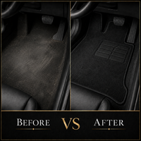 Luxury Carpet Car Floor Mats Compatible With AUDI Models | Fits A1, A2, A3, A4, A5, A6, A7, A8, Q2, Q3, Q4 e-tron, Q5, Q6 e-tron, Q7, Q8, Q8 e-tron, e-tron GT, TT, R8, Allroad, S, RS models | Black Edging
