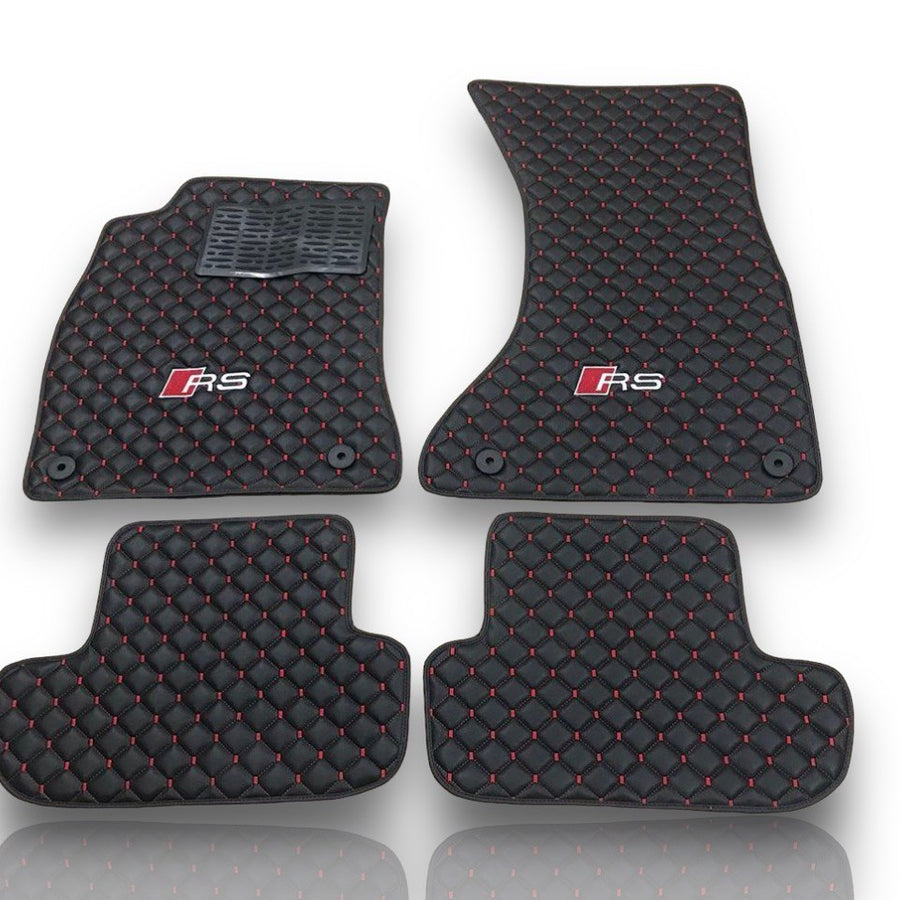 Pour AUDII tous les modèles tapis de voiture en cuir de luxe personnalisé tapis de sol de voiture doublures