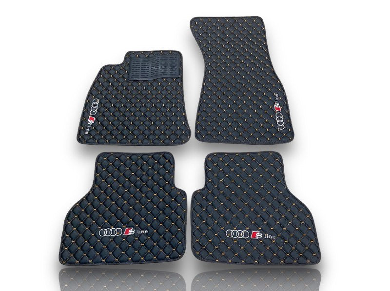 Pour AUDII tous les modèles tapis de voiture en cuir de luxe personnalisé tapis de sol de voiture doublures