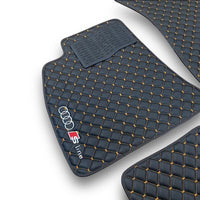 Pour AUDII tous les modèles tapis de voiture en cuir de luxe personnalisé tapis de sol de voiture doublures