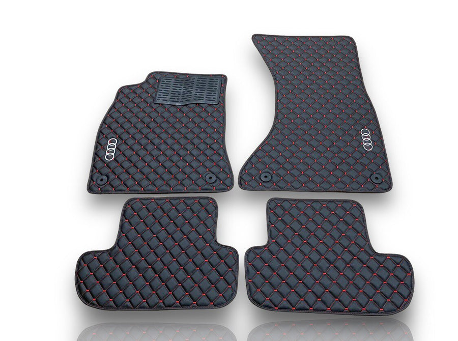 Pour AUDII tous les modèles tapis de voiture en cuir de luxe personnalisé tapis de sol de voiture doublures