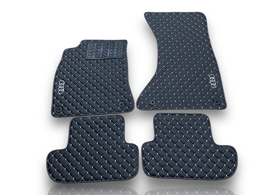 Pour AUDII tous les modèles tapis de voiture en cuir de luxe personnalisé tapis de sol de voiture doublures