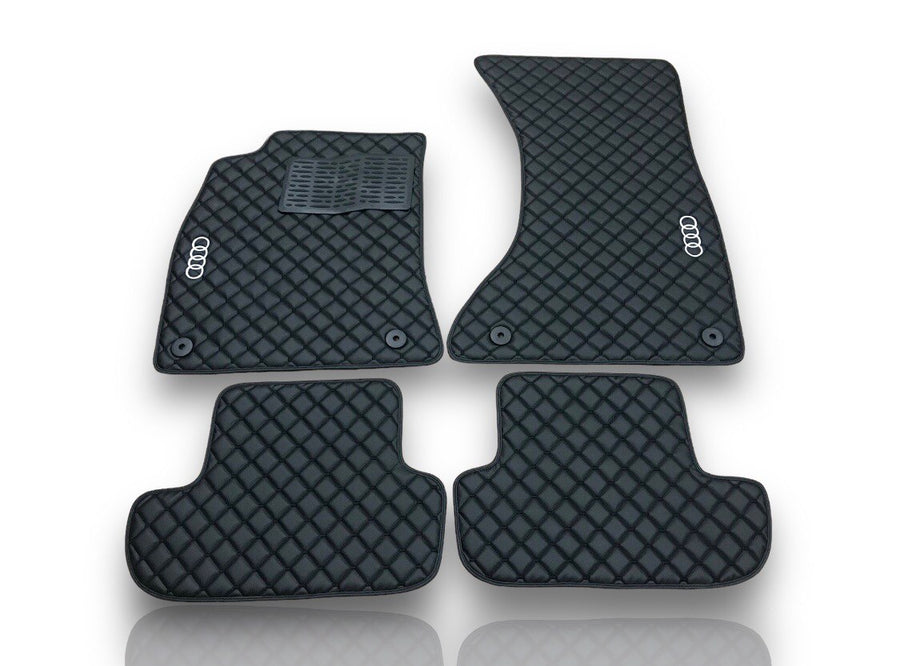 Pour AUDII tous les modèles tapis de voiture en cuir de luxe personnalisé tapis de sol de voiture doublures