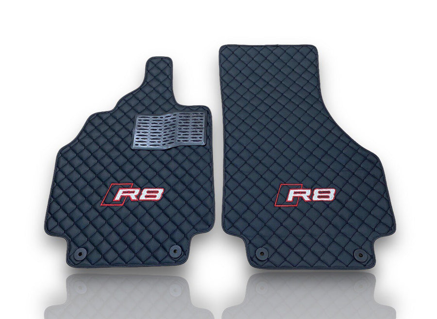 Pour les modèles AUDİ R8 tapis de voiture en cuir tapis de sol de voiture personnalisés de luxe doublures