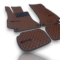 For MERCEDES-BENZ All Models Leather Car Mats Luxury Custom Floor Carpet Mats Liners