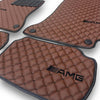 For MERCEDES-BENZ All Models Leather Car Mats Luxury Custom Floor Carpet Mats Liners