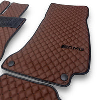 For MERCEDES-BENZ All Models Leather Car Mats Luxury Custom Floor Carpet Mats Liners