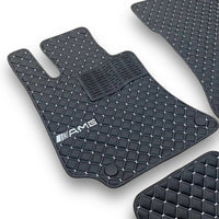 For MERCEDES-BENZ All Models Leather Car Mats Luxury Custom Floor Carpet Mats Liners