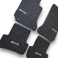 For MERCEDES-BENZ All Models Leather Car Mats Luxury Custom Floor Carpet Mats Liners