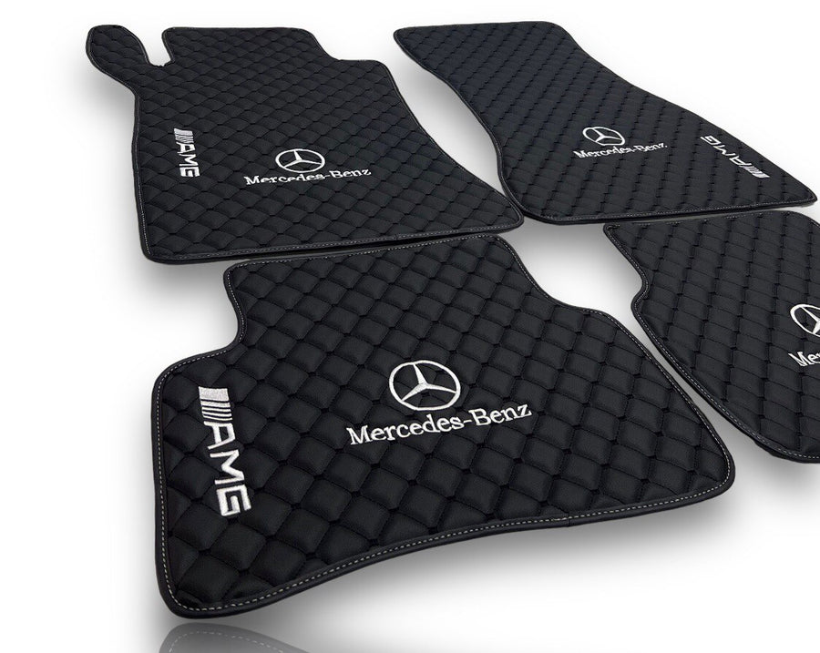 For MERCEDES-BENZ All Models Leather Car Mats Luxury Custom Floor Carpet Mats Liners