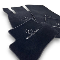 Pour MERCEDES-BENZ tous les modèles tapis de voiture en cuir tapis de sol de luxe sur mesure doublures