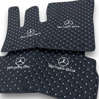 Pour MERCEDES-BENZ tous les modèles tapis de voiture en cuir tapis de sol de luxe sur mesure doublures