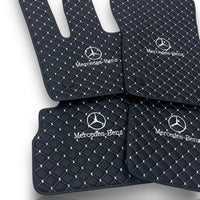 For MERCEDES-BENZ All Models Leather Car Mats Luxury Custom Floor Carpet Mats Liners