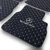 Pour MERCEDES-BENZ tous les modèles tapis de voiture en cuir tapis de sol de luxe sur mesure doublures