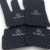 Pour MERCEDES-BENZ tous les modèles tapis de voiture en cuir tapis de sol de luxe sur mesure doublures