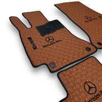 For MERCEDES-BENZ All Models Leather Car Mats Luxury Custom Floor Carpet Mats Liners