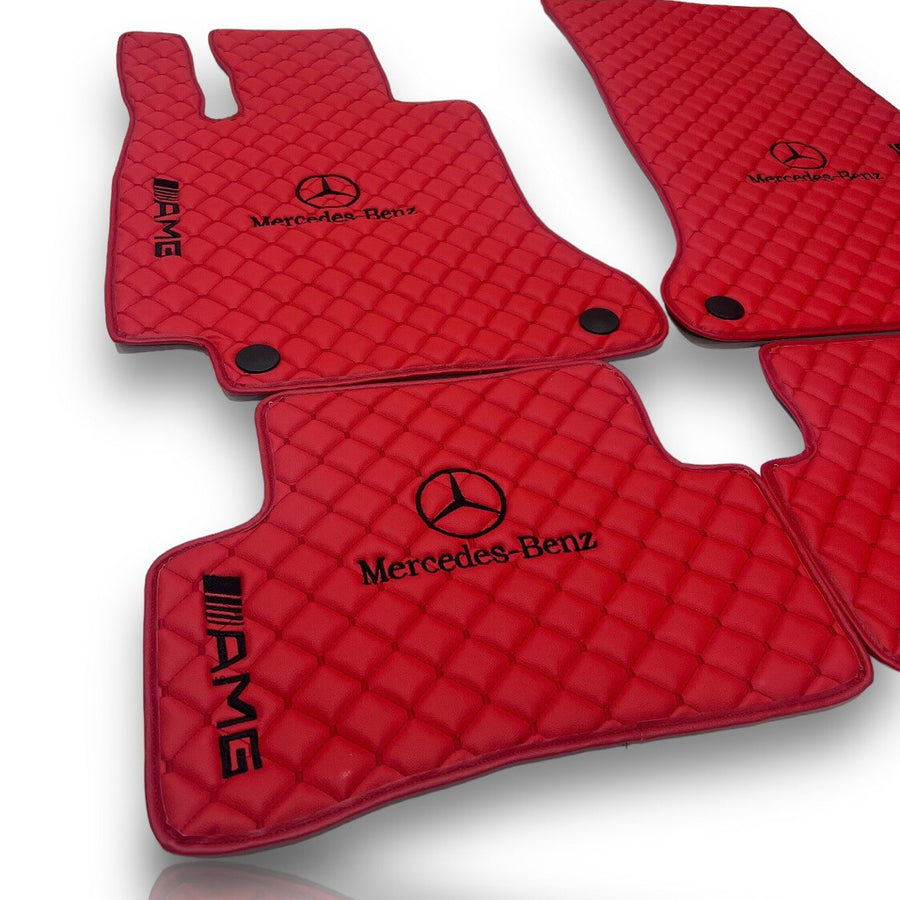 Pour MERCEDES-BENZ tous les modèles tapis de voiture en cuir tapis de sol de luxe sur mesure doublures