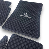 Pour MERCEDES-BENZ tous les modèles tapis de voiture en cuir tapis de sol de luxe sur mesure doublures