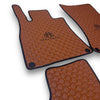 MERCEDES-BENZ MAYBACH Leather Premium Luxury Car Floor Mat Set Brown