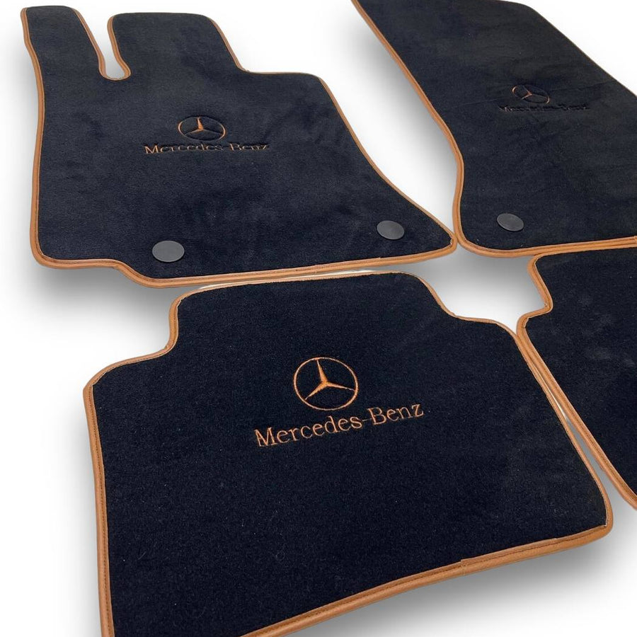 MERCEDES-BENZ Carpet Premium Luxury Car Floor Mat Set Black