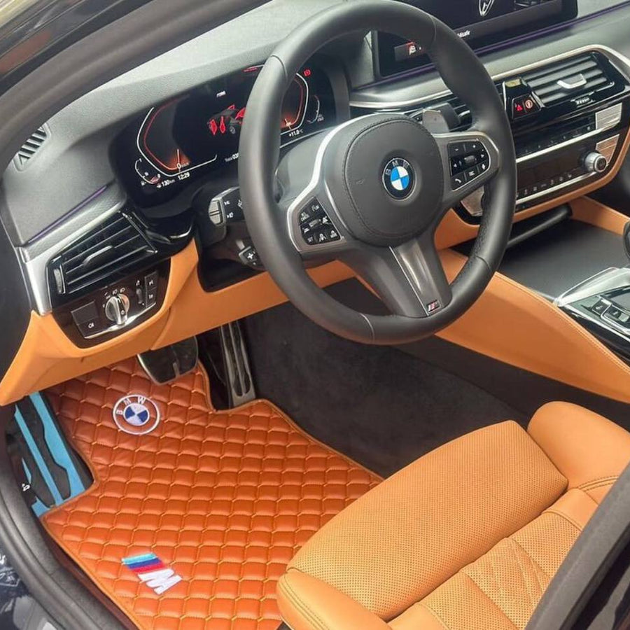 For BMW All Models Leather Car Mats Luxury Custom Car Floor Carpet Liners